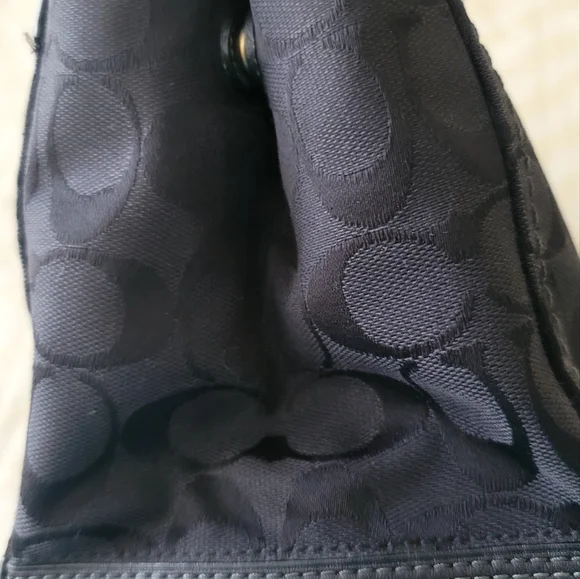 COACH Monogram Canvas Signature Logo Shoulder/ Handbag - Picture 7 of 16